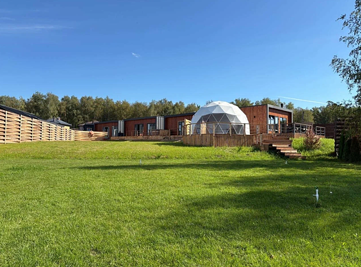 База отдыха с банным комплексом у пруда