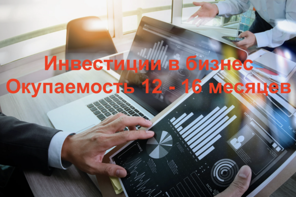 Инвестиции в бизнес. Окупаемость 12-16 месяцев 1